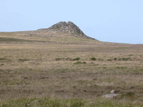 Granite bursting through